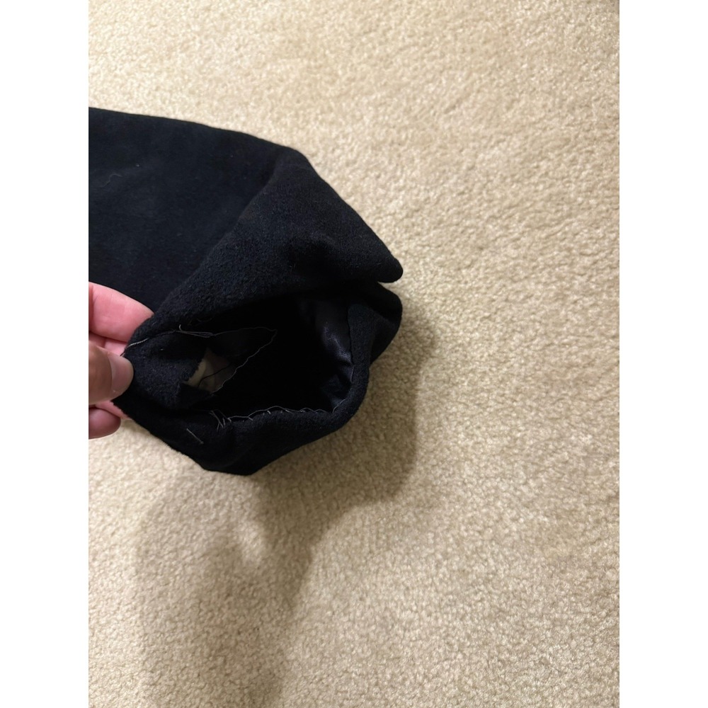 Hickey Freeman Cashmere? Wool? Trench Over Coat Black - Picture 10 of 14